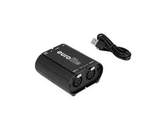 Eurolite USB/LAN-DMX 2x512ch saskarne (51860117) Eurolite USB/LAN-DMX 2x512ch saskarne (51860117)