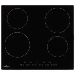 vidaXL Stikla keramikas plīts ar 4 plāksnēm 6000 W (50784) vidaXL Stikla keramikas plīts ar 4 plāksnēm 6000 W (50784)