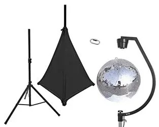 Eurolite Komplekts spoguļbumba 50 cm sudraba ar statīvu un burā Eurolite Komplekts spoguļbumba 50 cm sudraba ar statīvu un burā