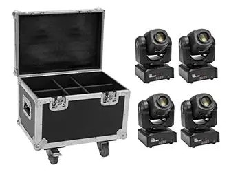 Eurolite Komplekts 4x LED TMH-S60 kustīgs galvas prožektors + futlāris (20000955) Eurolite Komplekts 4x LED TMH-S60 kustīgs galvas prožektors + futlāris (20000955)