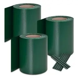 Juskys PVC privātuma josla 35 m x 19 cm ar 90 stiprinājuma klipšiem Juskys PVC privātuma josla 35 m x 19 cm ar 90 stiprinājuma klipšiem