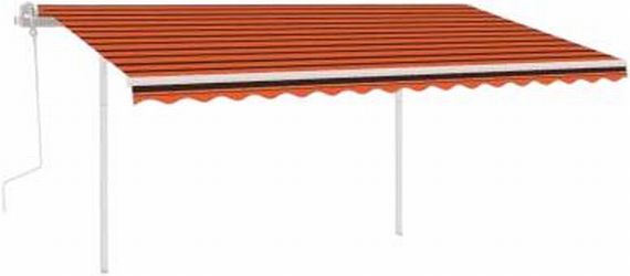 vidaXL Markise Manuell Einziehbar mit LED 4,5 x 3 m (3069965)