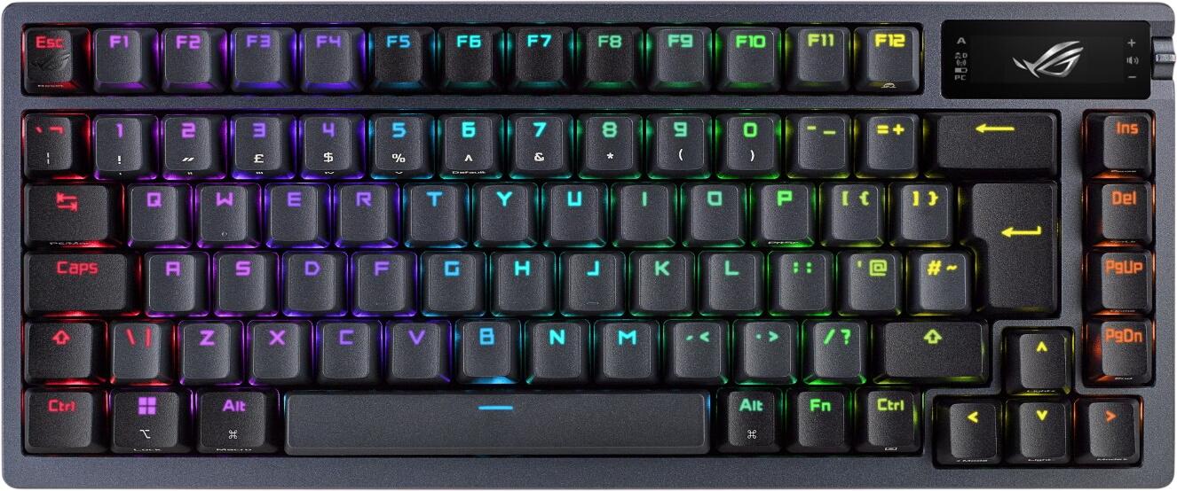 ASUS ROG Azoth Bezvadu Spēļu Tastatūra FR (90MP0316-BKFA00) ASUS ROG Azoth Bezvadu Spēļu Tastatūra FR (90MP0316-BKFA00)
