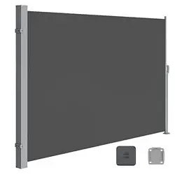 Songmics Izvelkama sānu markīze ar grīdas stiprinājumu 160 x 300 cm Songmics Izvelkama sānu markīze ar grīdas stiprinājumu 160 x 300 cm