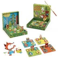 Djeco Magnētspēle Ludo Wood Djeco Magnētspēle Ludo Wood