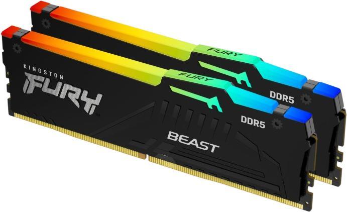 Kingston Fury Beast RGB DDR5-5600 128GB komplekts (KF556C36BBEAK2-128)