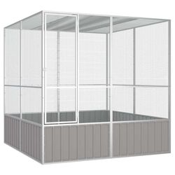 vidaXL Vogelkäfig Verzinkter Stahl 213,5 x 217,5 x 211,5 cm (171552) vidaXL Vogelkäfig Verzinkter Stahl 213,5 x 217,5 x 211,5 cm (171552)