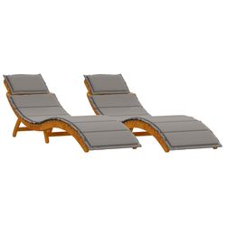 vidaXL Sonnenliegen mit Kissen 2 Stk. (4107095) vidaXL Sonnenliegen mit Kissen 2 Stk. (4107095)