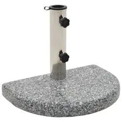 vidaXL Sonnenschirmständer Granit 10 kg Izliekts Pelēks (45069) vidaXL Sonnenschirmständer Granit 10 kg Izliekts Pelēks (45069)