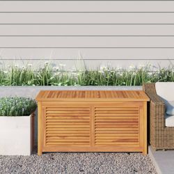 vidaXL Gartenbox mit Beutel 114x50x58 cm Massivholz Teak (363271) vidaXL Gartenbox mit Beutel 114x50x58 cm Massivholz Teak (363271)