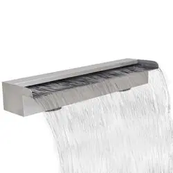 vidaXL Baseins-ūdens kritums strūklaka taisnstūrveida nerūsējošais tērauds 60 cm (41667) vidaXL Baseins-ūdens kritums strūklaka taisnstūrveida nerūsējošais tērauds 60 cm (41667)