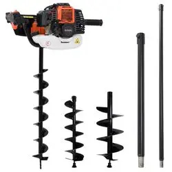 vidaXL Erdbohrer-Set Stahl (279576) vidaXL Erdbohrer-Set Stahl (279576)