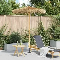 vidaXL Tiki saulessargs ar banānu lapu jumtu bambuss 150 cm vidaXL Tiki saulessargs ar banānu lapu jumtu bambuss 150 cm