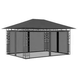vidaXL Pavillon mit Moskitonetz 4 x 3 x 2,73 m (47973)