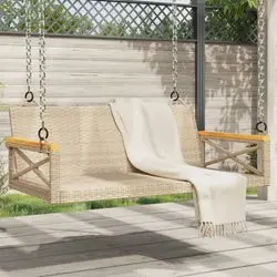 vidaXL Hängebank Poly Rattan 109 x 62 x 40 cm (368154)