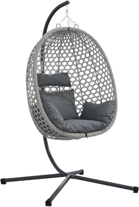 vidaXL Hängender Eierstuhl Korb mit Gestell Poly Rattan (42003850) vidaXL Hängender Eierstuhl Korb mit Gestell Poly Rattan (42003850)