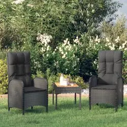vidaXL Gartenstühle Poly Rattan 2 Stk. (310561)
