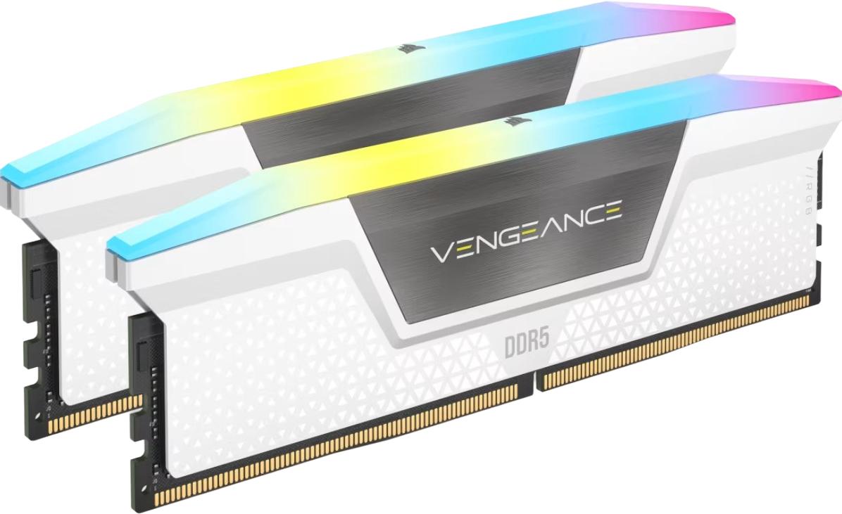 Corsair Vengeance RGB DDR5-6000 32GB komplekts (CMH32GX5M2E6000Z36W)