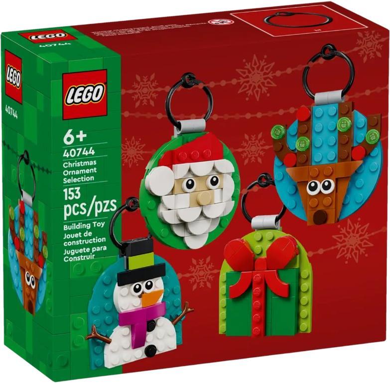LEGO Iconic Dažādi Ziemassvētku eglīšu rotājumi (40744)
