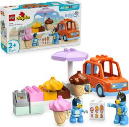 LEGO DUPLO izbrauciens uz saldējuma kiosku ar Bluey (10458) LEGO DUPLO izbrauciens uz saldējuma kiosku ar Bluey (10458)