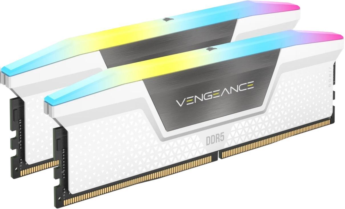 Corsair Vengeance RGB DDR5-6000 32GB komplekts (CMH32GX5M2E6000C36W)