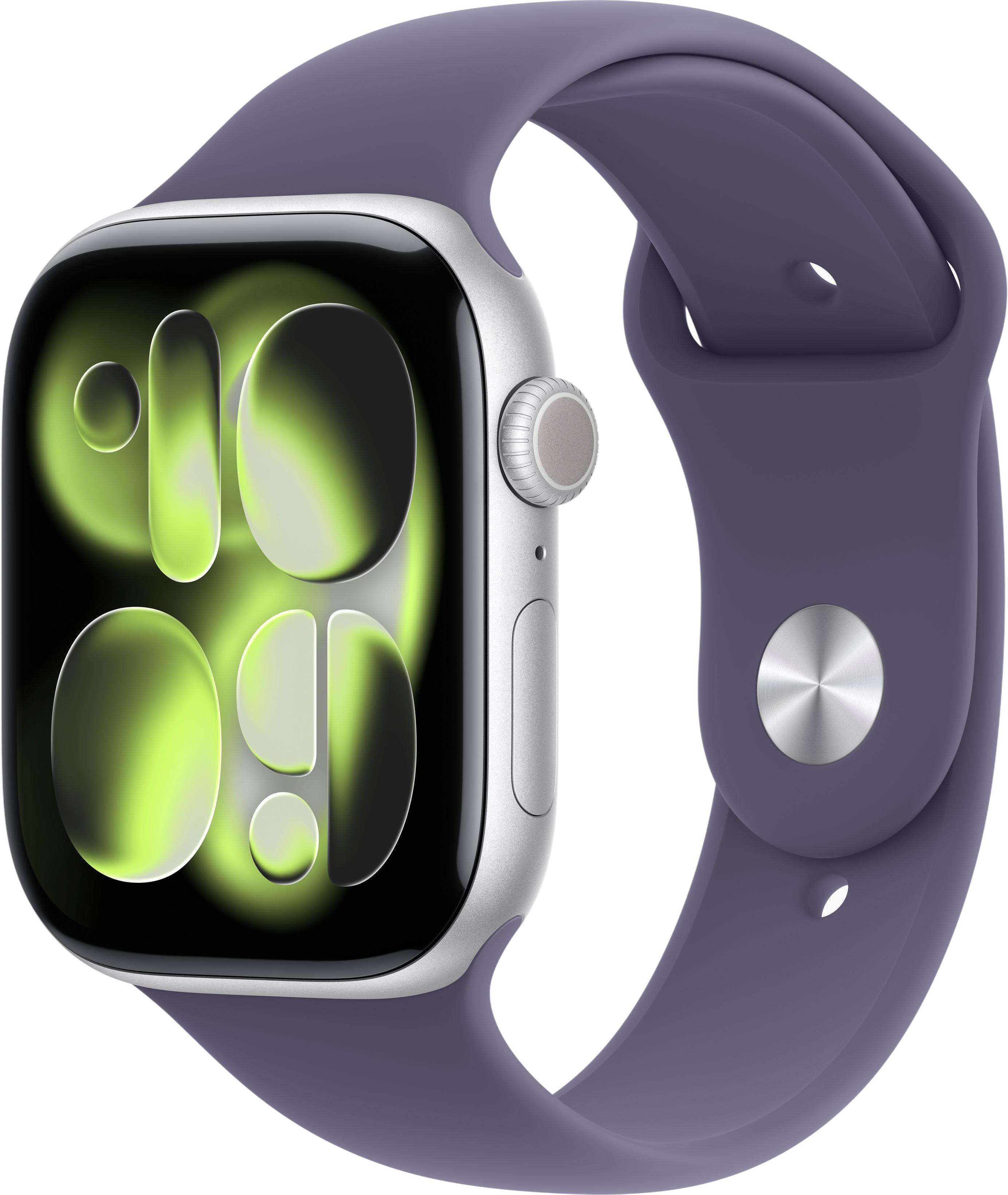 Apple Watch Series 11 GPS + Cellular 46 mm Alumīnijs ar gumijas siksniņu (sudrabs)