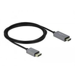 Delock Aktīvs DisplayPort 1.4 uz HDMI kabelis 4K 60 Hz HDR 2 m (85929) Delock Aktīvs DisplayPort 1.4 uz HDMI kabelis 4K 60 Hz HDR 2 m (85929)