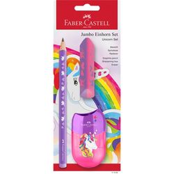 Faber-Castell rakstīšanas komplekts vienradzis Jumbo 3 daļas Faber-Castell rakstīšanas komplekts vienradzis Jumbo 3 daļas
