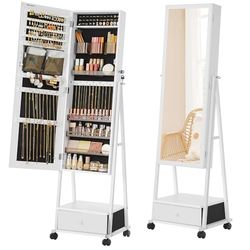 Songmics Aizslēdzams rotaslietu organizators ar atvilktni (JJC004) Songmics Aizslēdzams rotaslietu organizators ar atvilktni (JJC004)