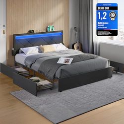 Songmics Divguļamās gultas rāmis ar matraci 140 x 200 cm (RMB827G02) Songmics Divguļamās gultas rāmis ar matraci 140 x 200 cm (RMB827G02)
