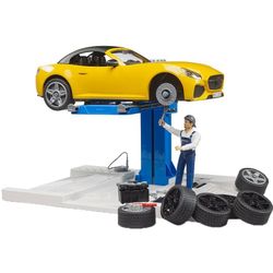 Bruder bworld vieglo automobiļu servisa centrs un roadster Bruder bworld vieglo automobiļu servisa centrs un roadster