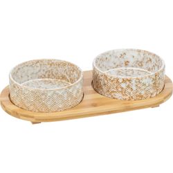 Trixie Napf-Set Keramika/Bambuss Trixie Napf-Set Keramika/Bambuss