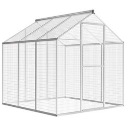 vidaXL Āra voljēra alumīnija 183 x 178 x 194 cm (45219) vidaXL Āra voljēra alumīnija 183 x 178 x 194 cm (45219)