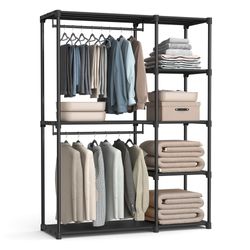Songmics Kleiderschrank atvērts ar drēbju stangām 43 x 124 x 182 cm (RYG026) Songmics Kleiderschrank atvērts ar drēbju stangām 43 x 124 x 182 cm (RYG026)