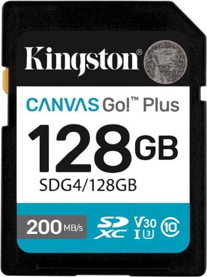 Kingston Canvas Go! Plus Gen4 R200 SDXC 128GB (SDG4/128GB)