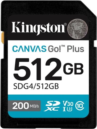Kingston Canvas Go! Plus Gen4 SDXC 512GB (SDG4/512GB)