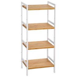 Songmics Vannas istaba plaukts ar 4 plauktiem (BCB74) Songmics Vannas istaba plaukts ar 4 plauktiem (BCB74)