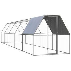 vidaXL Outdoor-Hühnerkäfig Verzinkter Stahl 2 x 10 x 2 m (3089322) vidaXL Outdoor-Hühnerkäfig Verzinkter Stahl 2 x 10 x 2 m (3089322)