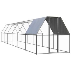 vidaXL Outdoor-Hühnerkäfig Verzinkter Stahl 2 x 12 x 2 m (3089323) vidaXL Outdoor-Hühnerkäfig Verzinkter Stahl 2 x 12 x 2 m (3089323)