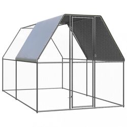 vidaXL Outdoor-Hühnerkäfig Verzinkter Stahl 2 x 4 x 2 m (3089319) vidaXL Outdoor-Hühnerkäfig Verzinkter Stahl 2 x 4 x 2 m (3089319)