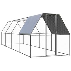 vidaXL Outdoor-Hühnerkäfig Verzinkter Stahl 2 x 8 x 2 m (3089321) vidaXL Outdoor-Hühnerkäfig Verzinkter Stahl 2 x 8 x 2 m (3089321)