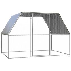 vidaXL Outdoor-Hühnerkäfig Verzinkter Stahl 3 x 2 x 2 m (150778) vidaXL Outdoor-Hühnerkäfig Verzinkter Stahl 3 x 2 x 2 m (150778)