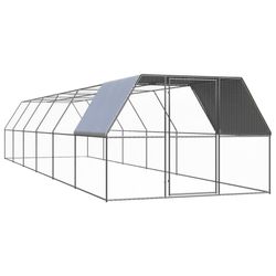 vidaXL Outdoor-Hühnerkäfig Cinkots tērauds 3 x 12 x 2 m (3089328) vidaXL Outdoor-Hühnerkäfig Cinkots tērauds 3 x 12 x 2 m (3089328)
