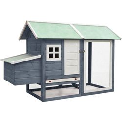 vidaXL Vista koka vistas būris priede un egle 170 x 81 x 110 cm vidaXL Vista koka vistas būris priede un egle 170 x 81 x 110 cm