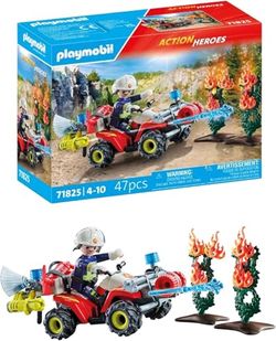 Playmobil City Action ugunsdzēsēju kvadracikls dzēš dzīvžoga ugunsgrēku (71825) Playmobil City Action ugunsdzēsēju kvadracikls dzēš dzīvžoga ugunsgrēku (71825)