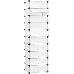 Songmics Steckplaukts ar durvīm 10 nodalījumi (LPC10) Songmics Steckplaukts ar durvīm 10 nodalījumi (LPC10)