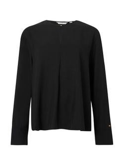 Tommy Hilfiger Relaxed Fit blūze ar atslēgas cauruma aizdari (WW0WW47339) Tommy Hilfiger Relaxed Fit blūze ar atslēgas cauruma aizdari (WW0WW47339)