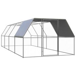 vidaXL Outdoor-Hühnerkäfig Verzinkter Stahl 3 x 8 x 2 m (3089326) vidaXL Outdoor-Hühnerkäfig Verzinkter Stahl 3 x 8 x 2 m (3089326)