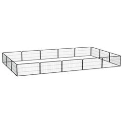 vidaXL suņu aploks tērauds pulverkrāsots 16 daļas 500 x 300 x 50 cm (3115969) vidaXL suņu aploks tērauds pulverkrāsots 16 daļas 500 x 300 x 50 cm (3115969)