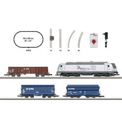 Märklin Starta komplekts "mūsdienu kravu pārvadājumi" ar dīzeļlokomotīvi Baureihe 285 (81875) Märklin Starta komplekts "mūsdienu kravu pārvadājumi" ar dīzeļlokomotīvi Baureihe 285 (81875)